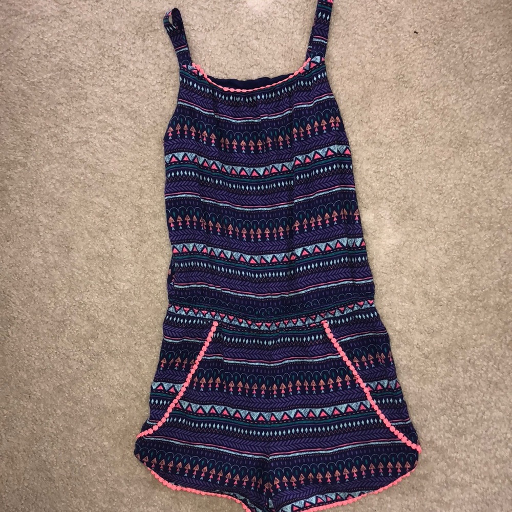 Patterned romper